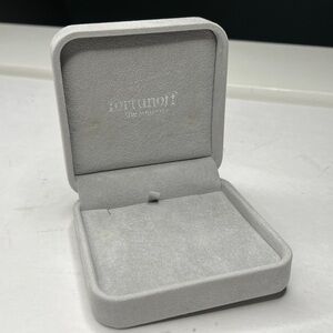 Fortunoff Gray Velvet Jewelry Box